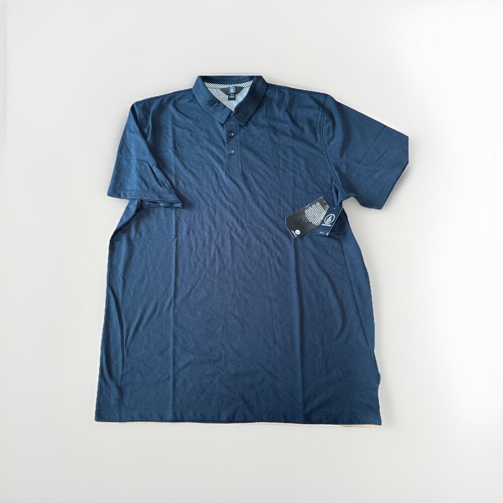 Volcom‎ Men's Banger Polo Shirt•Size XL •Black•NEW with Tags Black